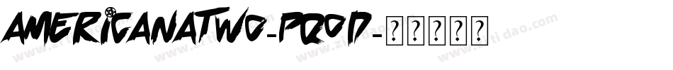 AmericanaTwo-pq0D字体转换