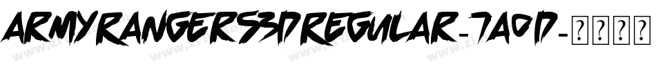 ArmyRangers3DRegular-7a0D字体转换