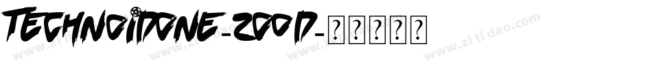 TechnoidOne-2O0d字体转换 TechnoidOne-2O0d字体转换