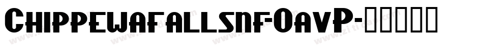 Chippewafallsnf-0avP字体转换