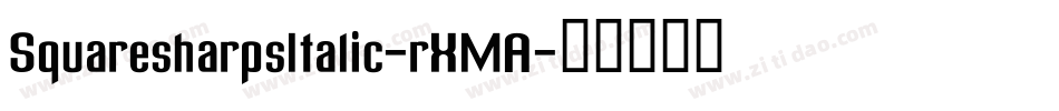 SquaresharpsItalic-rXMA字体转换