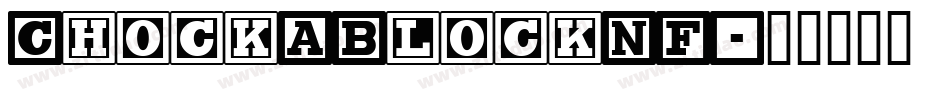 ChockABlockNF字体转换