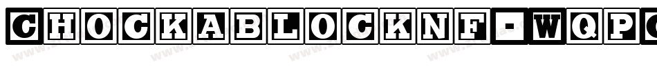 Chockablocknf-WqpG字体转换