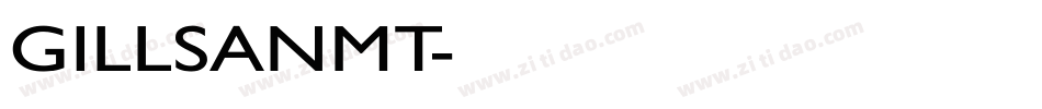 GILLSANMT字体转换