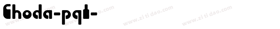 Choda-pq1字体转换