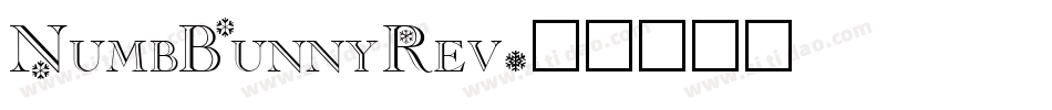 NumbBunnyRev字体转换