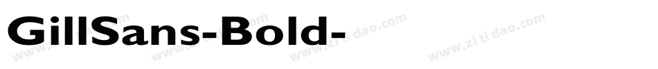 GillSans-Bold字体转换