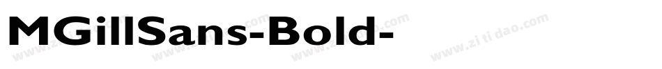 MGillSans-Bold字体转换