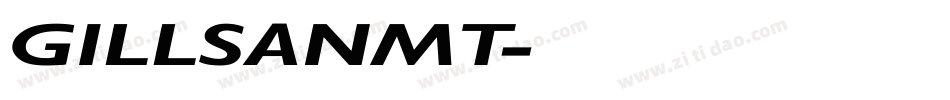 GILLSANMT字体转换