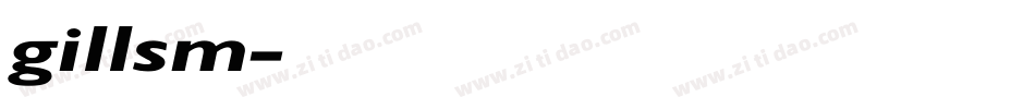 gillsm字体转换