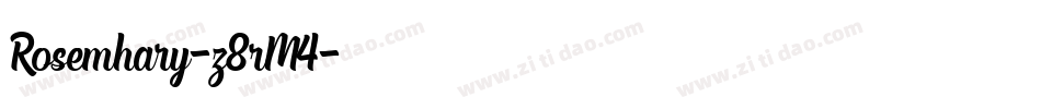 Rosemhary-z8rM4字体转换