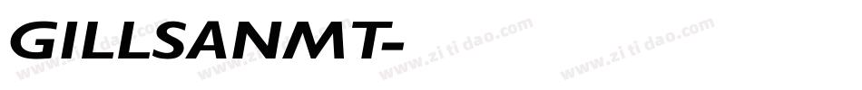 GILLSANMT字体转换