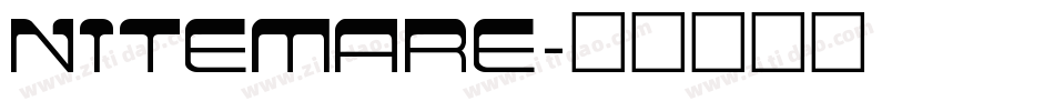 nitemare字体转换