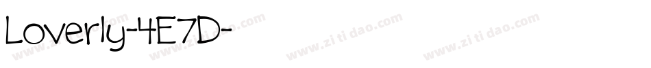 Loverly-4E7D字体转换