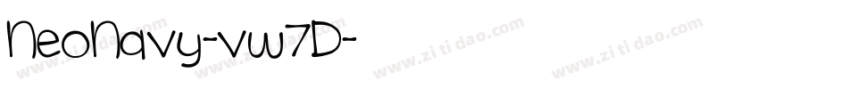 NeoNavy-vw7D字体转换