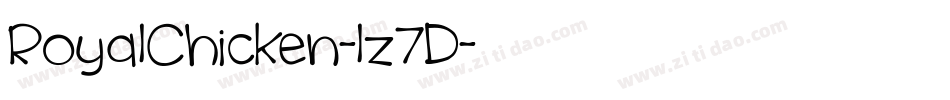 RoyalChicken-lz7D字体转换