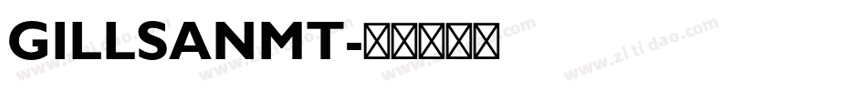 GILLSANMT字体转换