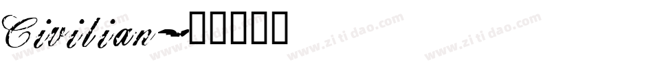 Civilian字体转换