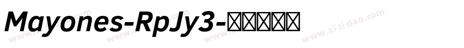 Mayones-RpJy3字体转换