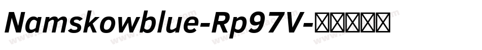 Namskowblue-Rp97V字体转换