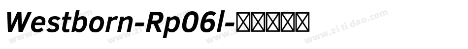 Westborn-Rp06l字体转换