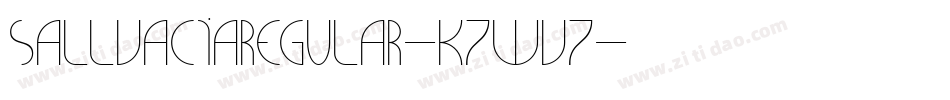 SallvaciaRegular-K7WV7字体转换