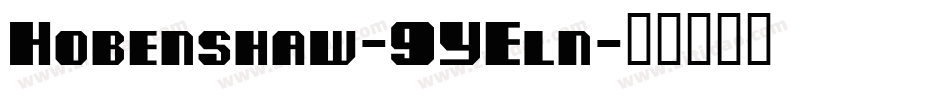 Hobenshaw-9YEln字体转换