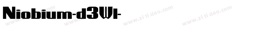 Niobium-d3Wl字体转换