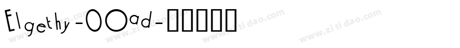 Elgethy-0Oad字体转换