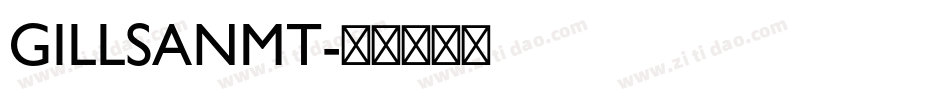 GILLSANMT字体转换