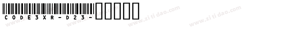 Code3xR-D23字体转换