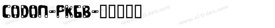 Codon-PK6B字体转换 Codon-PK6B字体转换