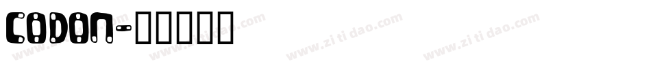 codon字体转换