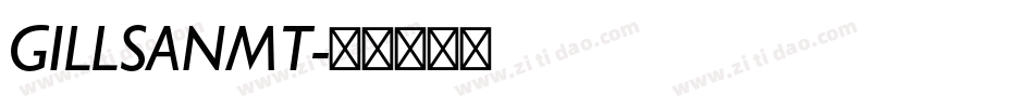 GILLSANMT字体转换