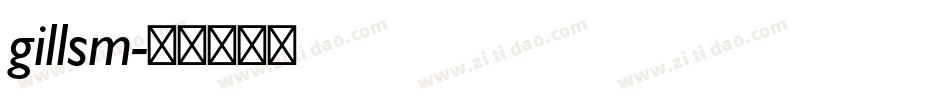 gillsm字体转换