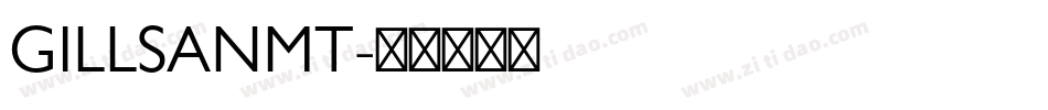 GILLSANMT字体转换
