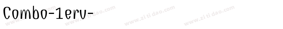 Combo-1erv字体转换