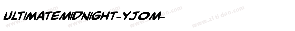 UltimateMidnight-yj0M字体转换