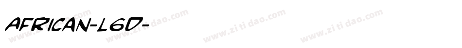 African-l6d字体转换