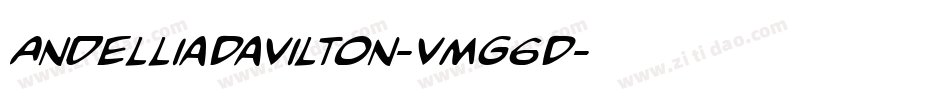 AndelliaDavilton-vmg6D字体转换