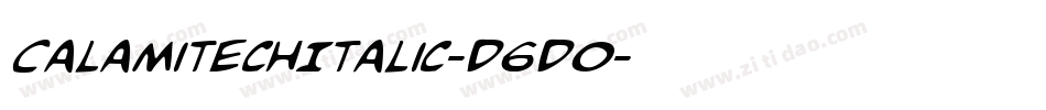 CalamitechItalic-D6D0字体转换