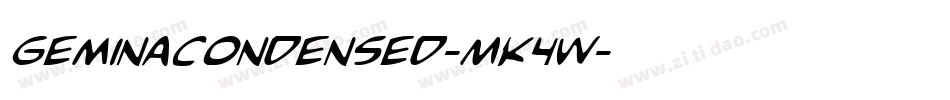 GeminaCondensed-MK4w字体转换