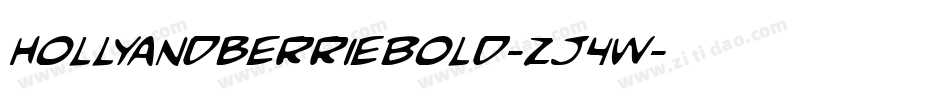 HollyandberrieBold-zJ4w字体转换