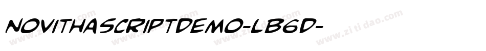 NovithascriptDemo-LB6D字体转换