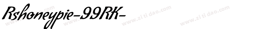 Rshoneypie-99RK字体转换