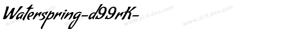 Waterspring-d99rK字体转换