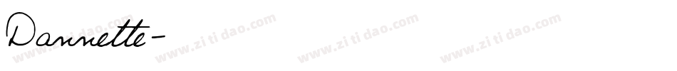 Dannette字体转换