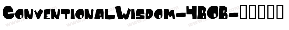 ConventionalWisdom-4BOB字体转换