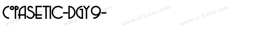 Copasetic-DGY9字体转换