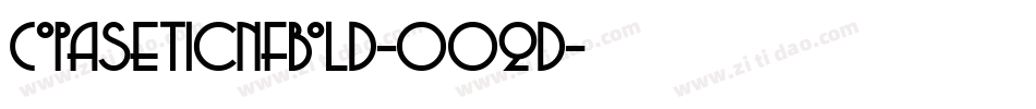 CopaseticNfBold-OOqd字体转换